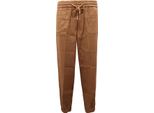 3354AT Pantalone Donna Dondup Lena Woman Linen Blend Trousers