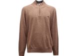 Maglione Uomo Brooksfield Man Half Zip Wool Sweater