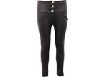 6646AM Pantalone Donna Freddy Woman Vegan Leather Trousers Black
