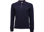 3922K Polo Uomo U.S. Polo Assn. Slim Fit Blue Cotone T-Shirt Man