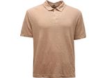 8040Au Polo Uomo Belfe Man Linen Garment Dyed Polo-Shirt
