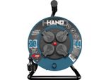 Tamburo Per Cavi Hand Pro 20 M 4X Prese 230V IP44 H05RN-F 3X1,5 Mm²