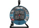 Avvolgicavo Hand Pro 20M 4X Prese 230V IP44 H05RN-F 3X2,5 Mm²
