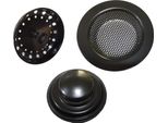 Inf Filtro Lavello In Acciaio Inox Nero, Set Da 3 Pezzi - Cucina Efficiente