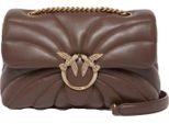 Pinko Pelle Borsa A Tracolla Borsa A Tracolla Love Puff Classic Cl Sheep Nappa Quilt Marrone Castano - Antique Gold Marrone Scuro