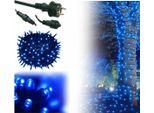 Luci Di Fata - 500 Led - Lunghezza Totale 34 M - Illuminazione Esterna - Luci Blu