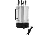 Grill Elettrico Verticale - SW-6 - 1000 W - Rotazione Automatica - Rimovibile E Facile Da Pulire - 220-240 V 50-60 Hz - Fino A 500 °C - Nero