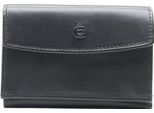 Esquire Pelle Portafoglio Logo Small Wallet Black Nero