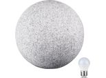 Lampada A Globo Da Esterno In Pietra Granitica Ø30Cm Con Lampadina Led 4,5W E27 Colore Neutro 470Lm Stono Kanlux