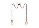 Lampada A Sospensione Rope Oro Trio 310100204