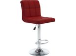 Vidaxl Sgabello Da Bar 2 Pz. Similcuoio Rosso Vino