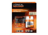 L'oréAl Paris Men Expert Set Regalo Per Uomo Con Lavaggio Del Viso E Crema Idratante Con Guaranà E Vitamina C Set Per La Cura Dell'energia Hydra