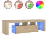 Mobile Tv Con Illuminazione Led Rovere Sonoma 140X36,5X40 Cm