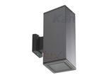 Kanlux Lart Lampada Da Parete Per Esterni, Attacco E27, 2 Luci, Alluminio, Antracite, IP54