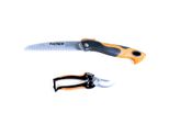Set 2 Cesoie Da Giardino Cesoie Da Potatura Coltello Serramanico Multiuso Fuxtec
