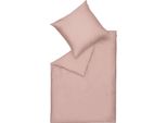 SchöNer Wohnen Set Di Biancheria Da Letto In Raso Colore Puro Rosa Dimensioni 155X220Cm