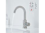Rubinetto A Bassa Pressione Per Bagno/Cucina Rubinetto A Bassa Pressione Per Bagno Girevole A 360° Rubinetto Per Bagno Rubinetto Per Cucina In Acciaio Inox Rubinetto Miscelatore Per Acqua Fredda E Boiler Per Lavello