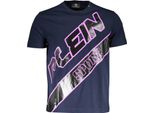Plein Sport T-Shirt Da Uomo In Tessuto Blu SF10263 - Taglia: L