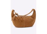 Handtasche, Damen, Gr. B/H/T: 45cm x 33cm x 8cm, braun (cognac), Leder, Metall, unifarben, Taschen Handtasche