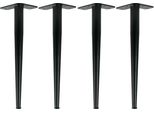 Natural Goods Berlin Gambe Coniche, Gambe Per Tavoli, Struttura Per Tavoli, Gambe Per Mobili, Nero, 42 Cm, 4 Pezzi