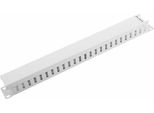 Lanberg AK-1201-S Organizzatore Di Cavi 1U Da 19" Con Tappo - Tipo A Grigio"