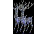 Xxl Renna Decorazione Natalizia Acrilica 250 Led 2 Pezzi 180 Cm
