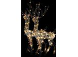 Renna Decorazione Natalizia In Acrilico 2 Pezzi 120 Cm Multicolore