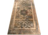 Tappeto Di Lana Omega Mamluk Rosone Vintage Crema Beige 300X400 Cm