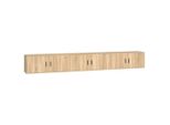 Pensili Tv 3 Pezzi Rovere Sonoma 100X34,5X40 Cm