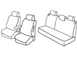Coprisedili Lampa Set Superior - Nero/Rosso - Compatibile Per Dacia Sandero (01/13>01/21) - Dacia Sandero Stepway (01/13>01/21)
