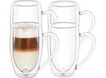 Wilmax Bicchieri A Doppia Parete 400 Ml (Set Di 4) WL-888741/A4