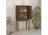 The Living Store Credenza Marrone Miele 60X40X120 Cm In Legno Di Pino Massiccio