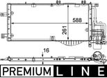 Mahle Ac 336 000P - Oe 93177423 Condensatore Aria Condizionata Con Essiccatore Per Combo, Combo Tour, Corsa C (X01), Tigra Twintop (X04)