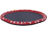 Pawhut Piscina Per Cani, Tappetino D'acqua Ø170 Cm Piscina Per Cani, Tappetino Per Giochi D'acqua, Antiscivolo, Per Giardino, Campeggio, Rosso