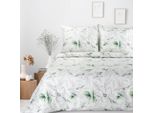 Lino Apola 100% Cotone 1X 220X200 Cm, 2X Copertina 70X80 Cm Biancheria Da Letto Francese Mybesthome