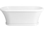 Casa Padrino Vasca Da Bagno Liberty Bianca 170 Cm - Vasca Da Bagno Freestanding In Stile Retrò
