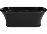 Casa Padrino Vasca Da Bagno Liberty Nera 170 Cm - Vasca Da Bagno Freestanding In Stile Retrò
