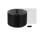 Protezione Dagli Uccelli Per Moduli Solari - 20,3 X 30,5 M - Rete Per Sistemi Solari Repellente Ai Piccioni - 50 Fili Di Pneumatico - Rivestimento In Pvc Inossidabile - Rete In Rotolo Da 1,27 Cm