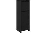 Syfax™ Mobile Da Bagno Rovere Nero 30 X 30 X 95 Cm Legno Multistrato