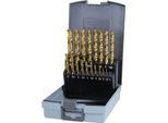 Ruko 250215TRO HSS-G Twist Drill Bit Set 25-Piece 1 Mm, 1.5 Mm, 2 Mm, 2.5 Mm, 3 Mm, 3.5 Mm, 4 Mm, 4.5 Mm, 5 Mm, 5.5 Mm, 6 Mm, 6.5 Mm, 7 Mm, 7.5 Mm, 8 Mm, 8.5