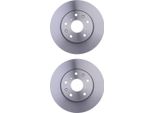 2X Hella 8DD 355 113-631 Disco Freno, Asse Anteriore