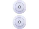 2X Hella 8DD 355 112-211 Disco Freno Asse Posteriore