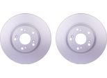 2X Hella 8DD 355 115-571 Disco Freno, Asse Anteriore