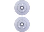 2X Hella 8DD 355 123-251 Disco Freno Asse Posteriore