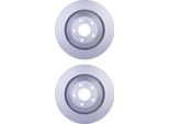 2X Hella 8DD 355 129-801 Disco Freno Asse Posteriore
