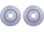 2X Hella 8DD 355 123-471 Disco Freno, Asse Anteriore