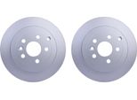 2X Hella 8DD 355 118-921 Disco Freno Asse Posteriore