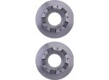 2X Hella 8DD 355 113-811 Disco Freno Asse Posteriore