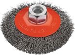 Spazzola Conica D.100Mm Spessore Filo 0,2Mm Va 20Mm 12500Min-¹ Osborn