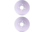 2 Dischi Freno Anteriori Hella Per Datsun Nissan Renault Cross Micra Iv